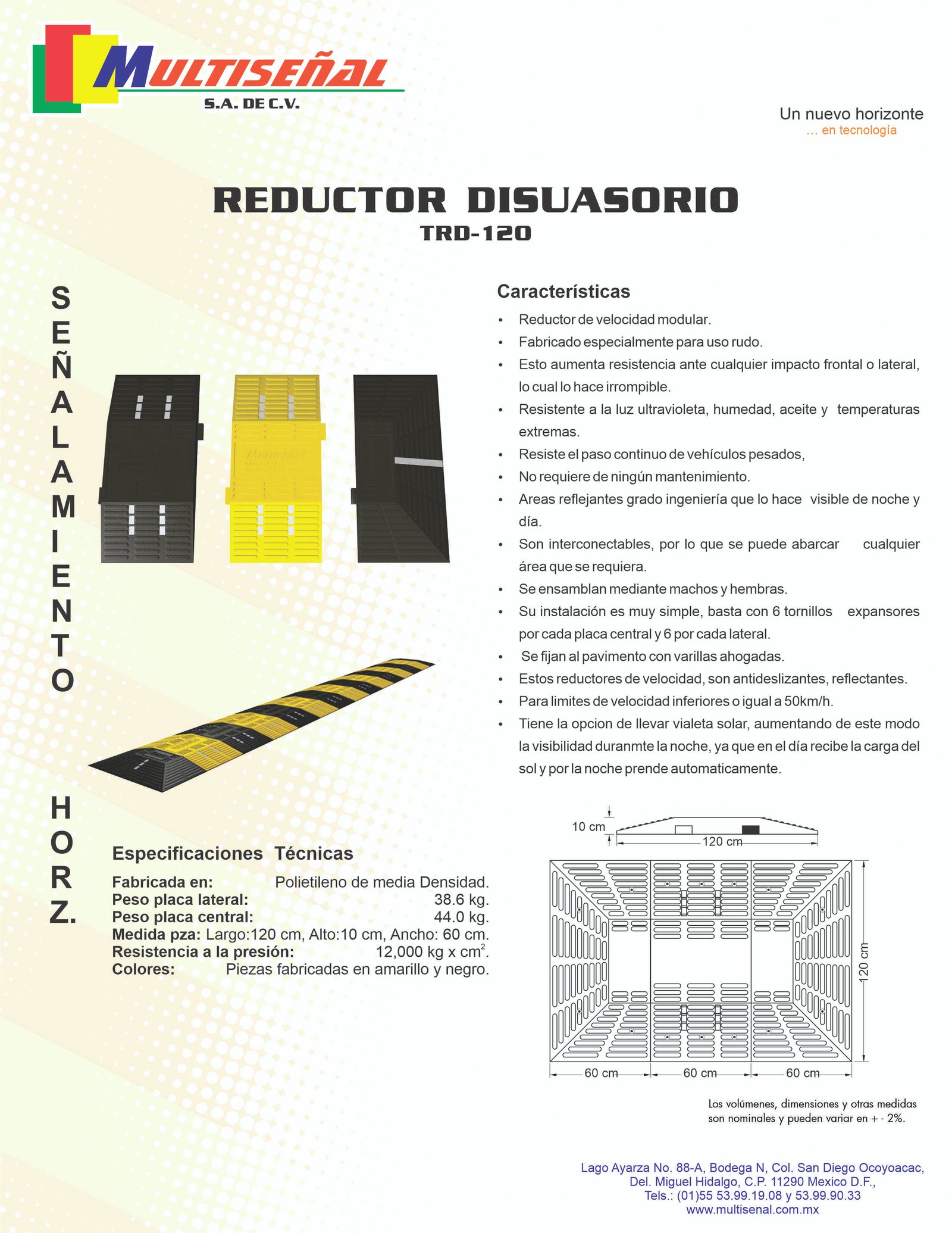 Topes Reductores De Velocidad Multiseñal Sa De Cv 8072